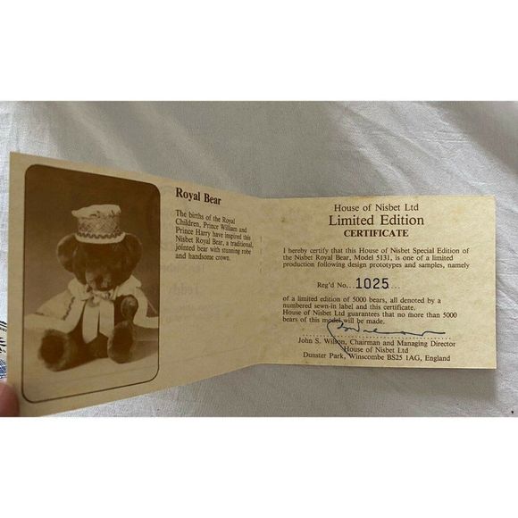 5131 House of Nisbet Royal bear #968 new w/tag Host Pick - Picture 9 of 12